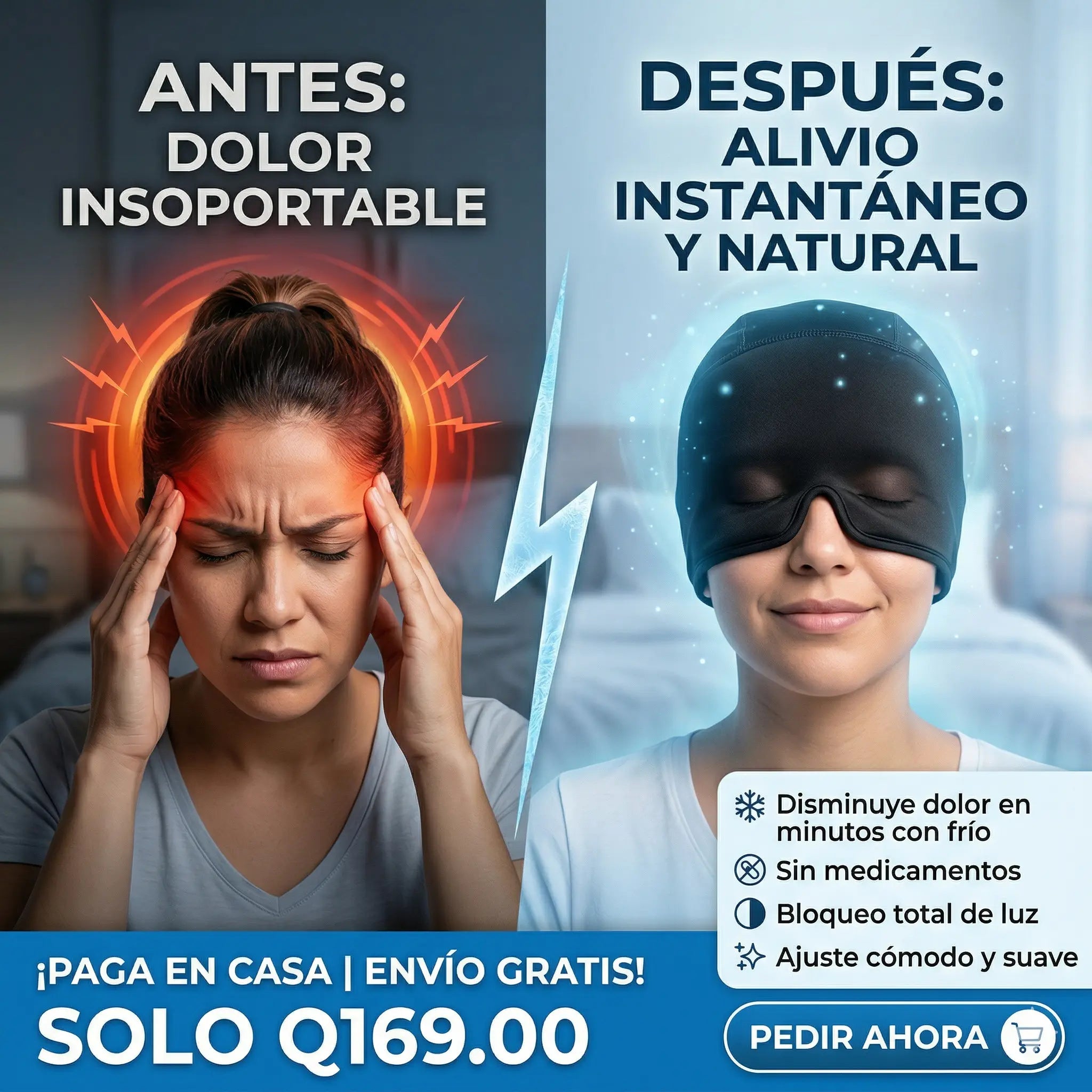 Gorro Alivio Migrañas Instantáneo