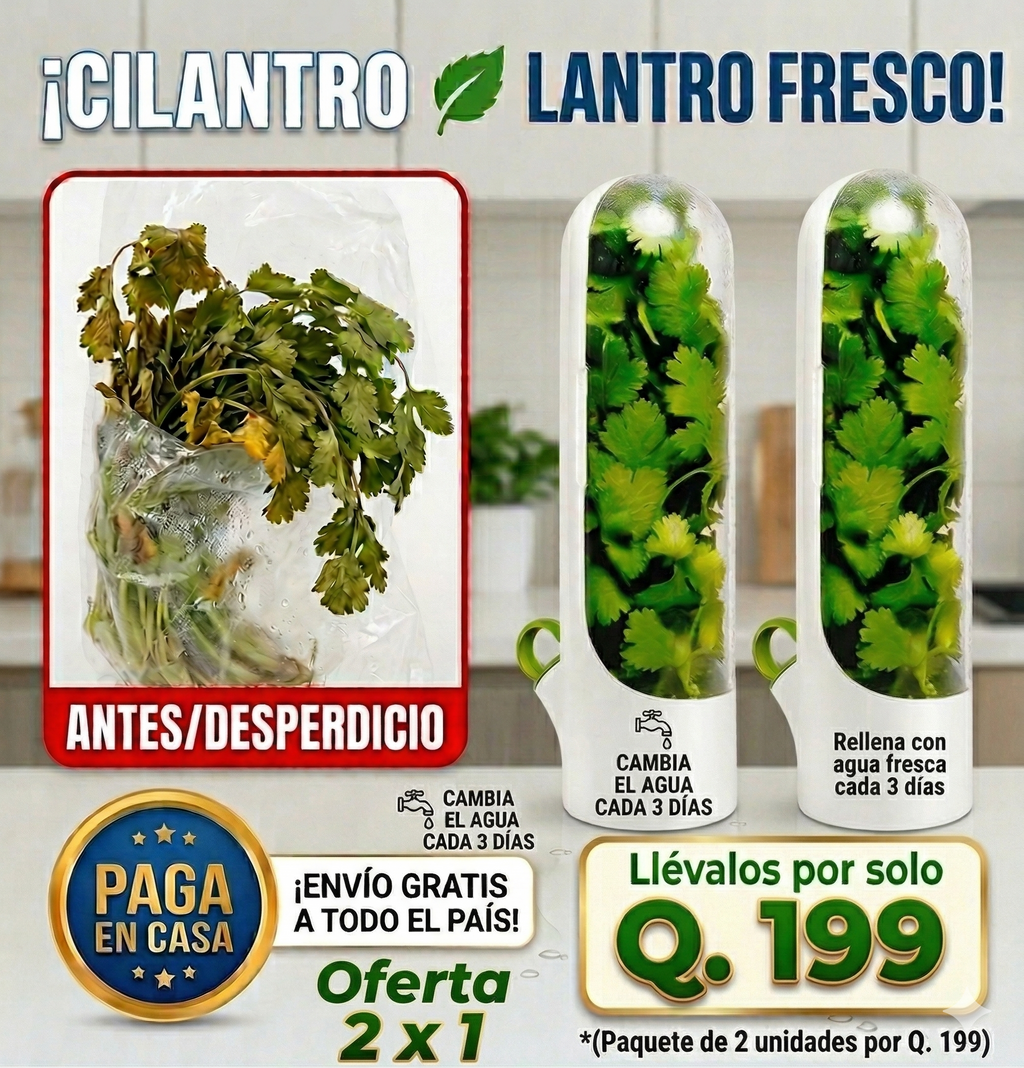 Guardacilantro Fresco Fácil y Duradero