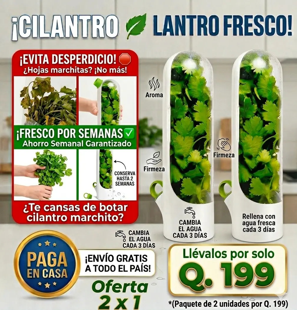 Guardacilantro Fresco Fácil y Duradero